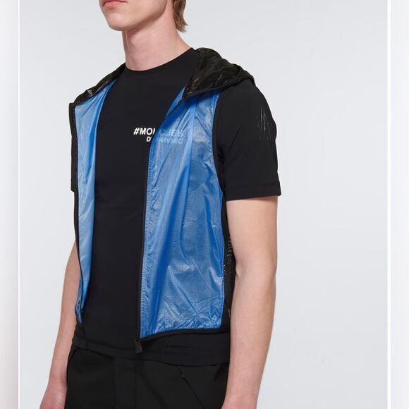 Moncler Technical Vest - Blue size L - Picture 3 of 12